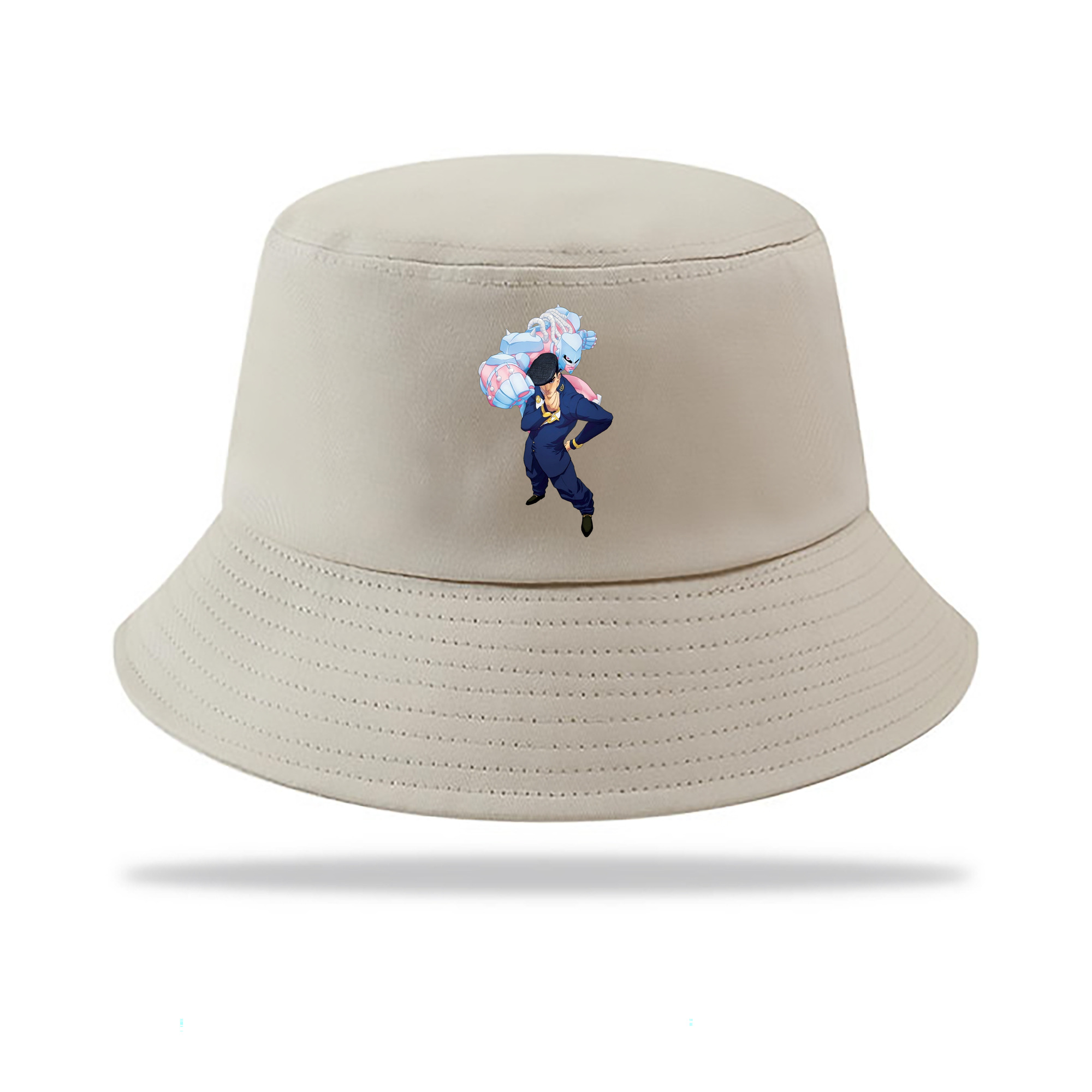 （画像用） ジョジョの奇妙な冒険 ひがしかた じょうすけ JoJo's Bizarre Adventure Higashikata Josuke アウトドア日除けバケットハット